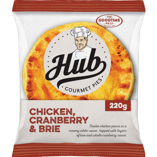 The Goodtime Pie Co. Hub Chicken Cranberry & Brie Pie 220 g