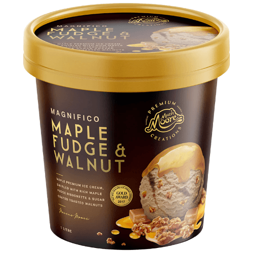 Much Moore Magnifico Maple Fudge & Walnut Ice Cream