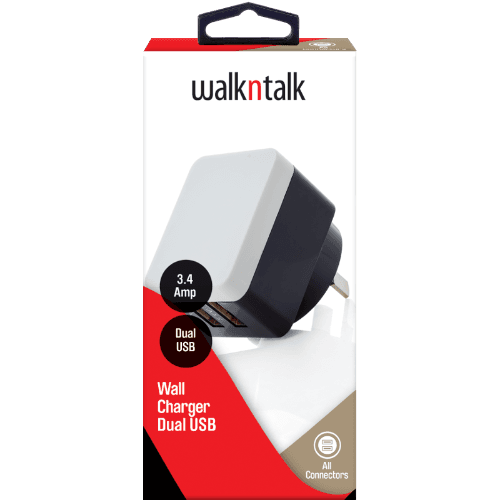 Walkn Talk Dual USB 3.4Amp Wall Charger
