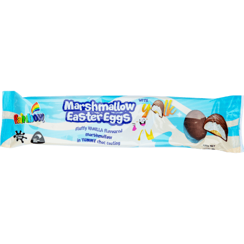 Rainbow Marshmallow Easter Egg With Vanilla Flavour Yolk