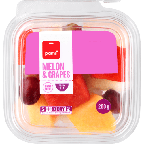 Pams Cut Fruit Melon & Grapes