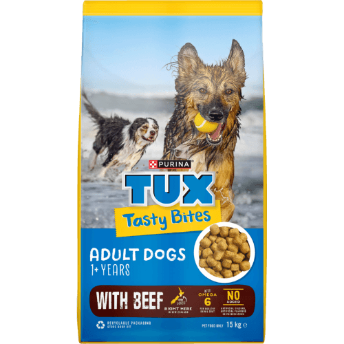 Purina TUX Tasty Bites NZ Beef Kibble Adult Dry Dog Food
