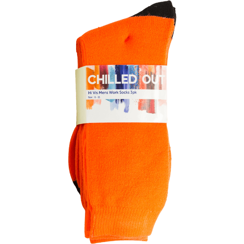 Korbond Chilled Out Hi Vis Men's  Work Socks