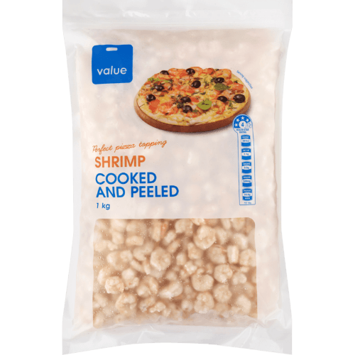 Value Cooked And Peeled Shrimp 1 kg