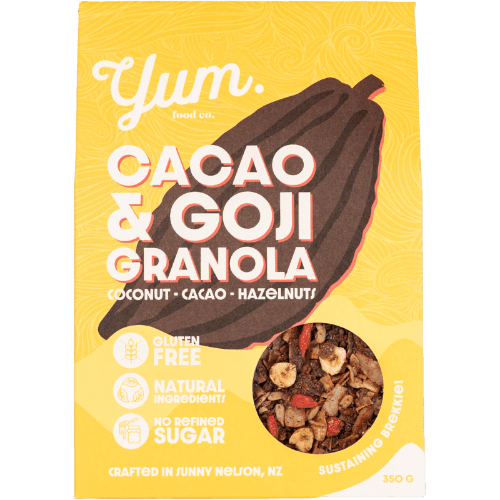 Yum. Dark Chocolate Cacao Gluten Free Granola