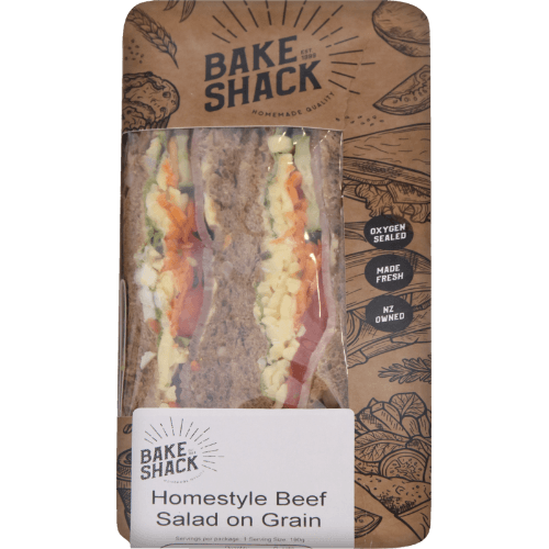 Bake Shack Homestyle Beef Salad On Grain Sandwich 180 g