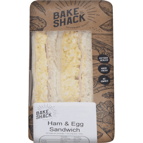 Bake Shack Ham & Egg Sandwich 185 g