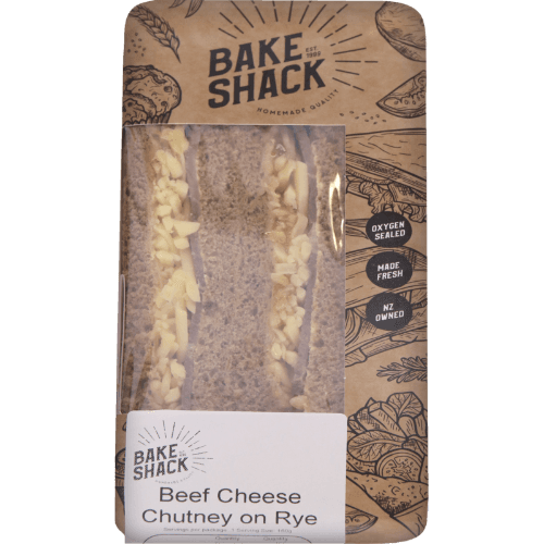 Bake Shack Beef Cheese Chutney On Rye Sandwich 160 g