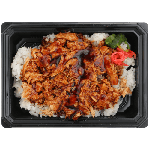 Chicken on Rice With Teriyaki Sauce