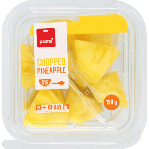 Pams Chopped Pineapple Fresh Cut Fruit 150 g