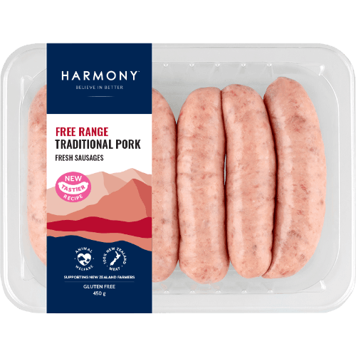 Harmony Free Range Traditional Pork Sausages