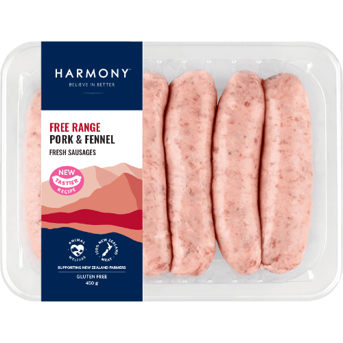 Harmony Free Range Pork & Fennel Sausages