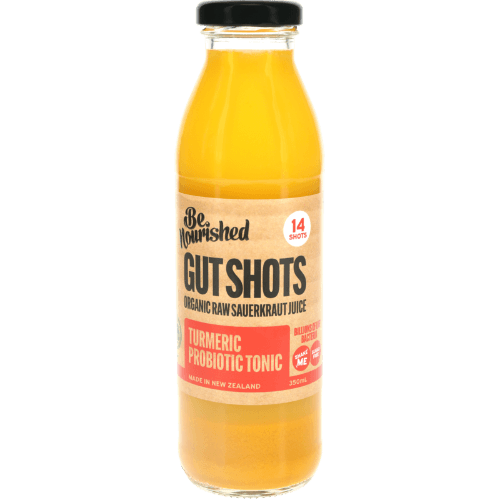 Be Nourished Gut Shots Turmeric Probiotic Tonic
