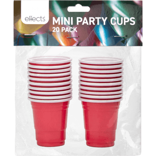 Effects Red Mini Party Shot Cups