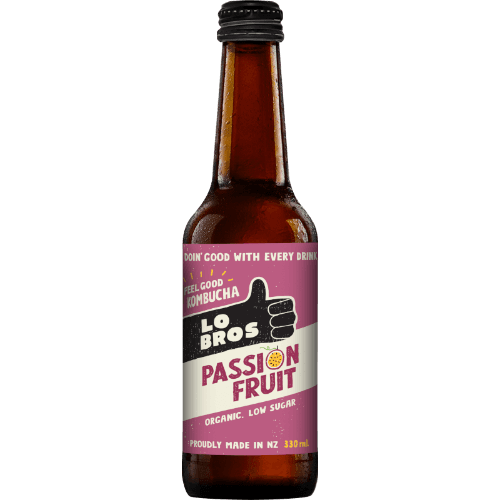 Lo Bros Passionfruit Kombucha