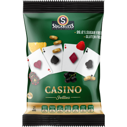 Sugarless Confectionery Casino Fruit Jellies 99.6% Sugar Free