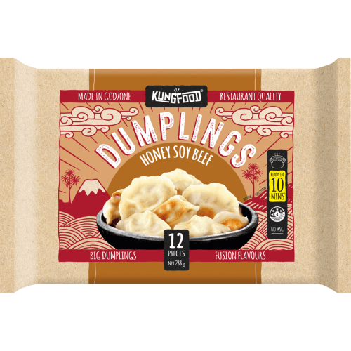 KungFood Honey Soy Beef Dumplings