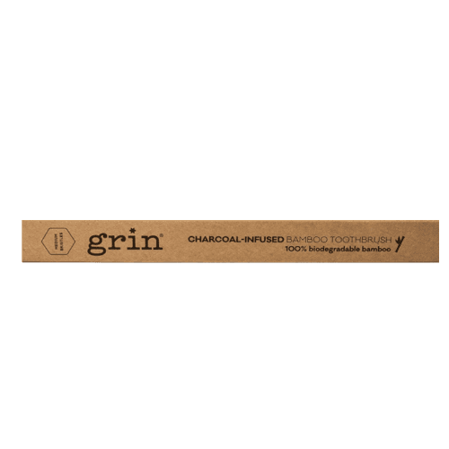 Grin Charcoal Infused Bamboo Medium Toothbrush