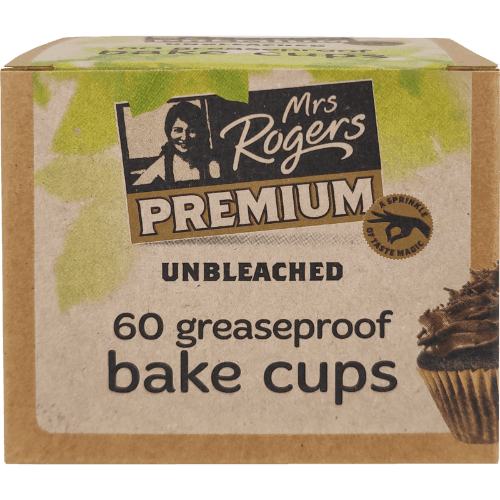Mrs Rogers Premium Unbleached Greaseproof Bake Cups