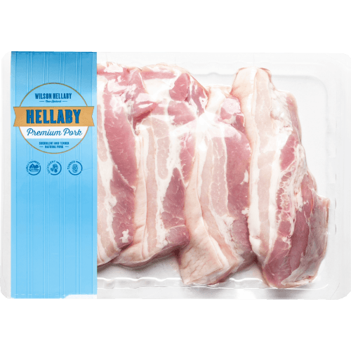 Hellaby Pork Belly Slices per kg