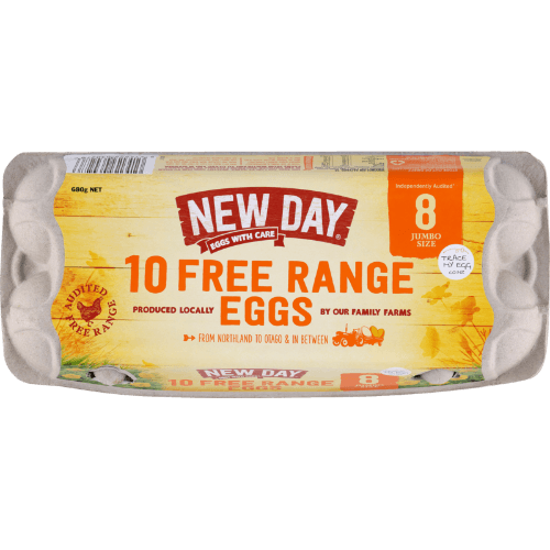 New Day Free Range Size 8 Eggs
