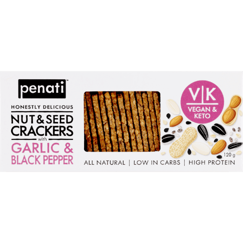 Penati Garlic & Black Pepper Nuts & Seeds Crackers