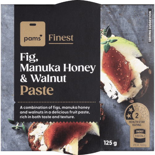Pams Finest Fig Manuka Honey & Walnut Paste
