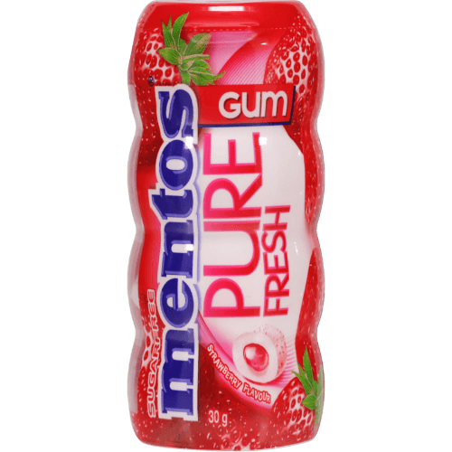 Mentos Pure Fresh Strawberry Flavour Sugarfree Gum