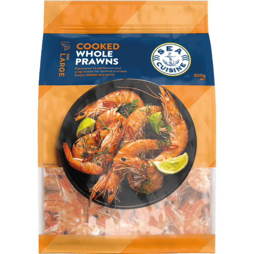 Sea Cuisine Cooked Whole Prawns Vannamei 21/25