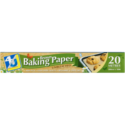 4U Brown Unbleached Baking Paper