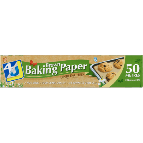 4U Brown Unbleached Baking Paper