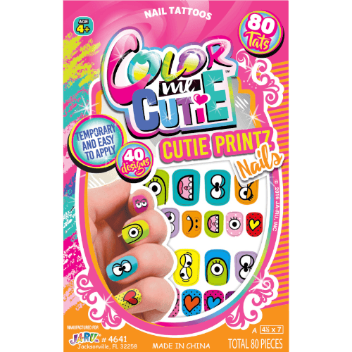 Ja-Ru Dazzle Girlz Colour Me Cutie Temporary Nail Tattoos