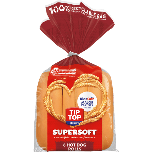 Tip Top Supersoft Hot Dog Rolls