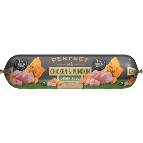 Perfect Grain Free Chicken & Pumpkin Dog Roll