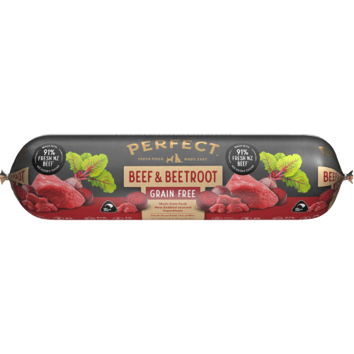 Perfect Grain Free Beef & Beetroot Dog Roll