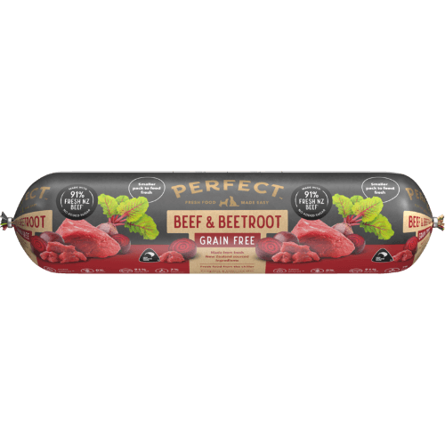 Perfect Grain Free Beef & Beetroot Dog Roll
