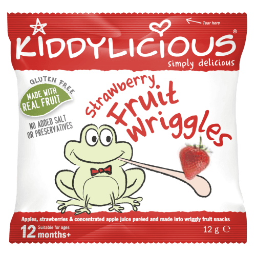 Kiddylicious Strawberry Fruit Wriggles 12 Months +
