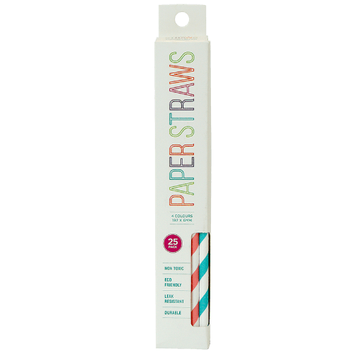 Surv Coloured Paper Straws