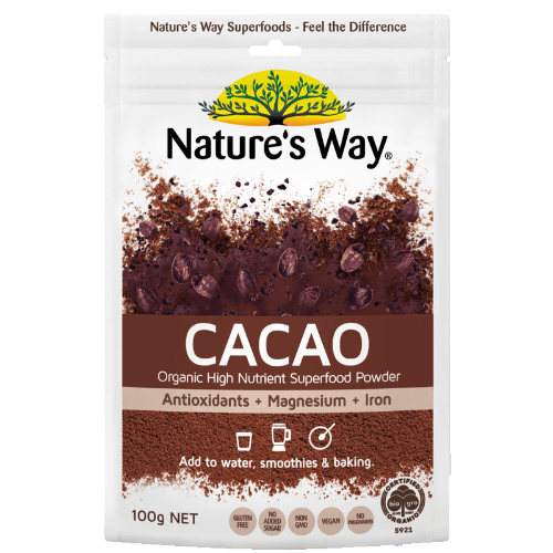 Nature's Way Cacao Organic High Nutrient Super Food Powder