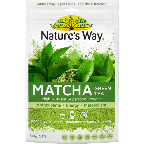 Nature's Way Matcha Green Tea High Nutrient Super Food Powder