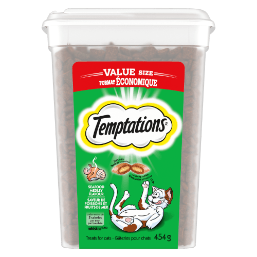 Temptations Seafood Medley Flavour Treats For Cats