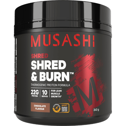 Musashi Shred & Burn Chocolate Flavour Powder
