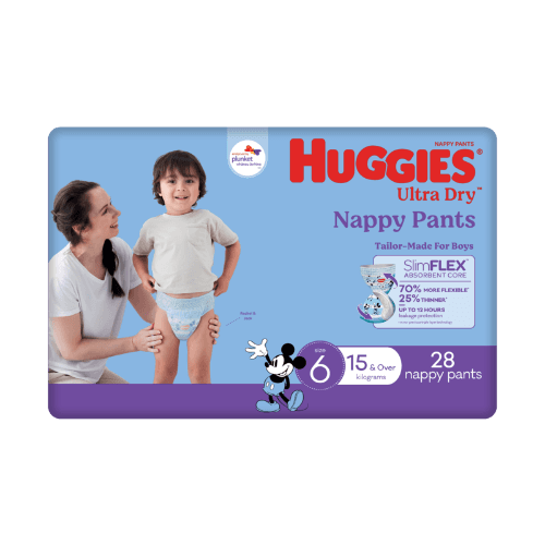 Huggies Ultra Dry Nappy Pants For Boys Size 6 15 kg+