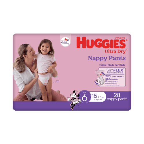 Huggies Ultra Dry Nappy Pants For Girls Size 6 15 kg+
