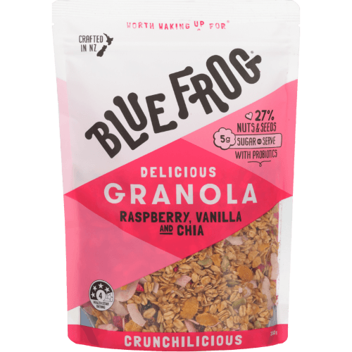 Blue Frog Raspberry Vanilla And Chia Granola
