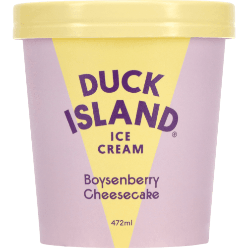 Duck Island Boysenberry Cheesecake Ice Cream