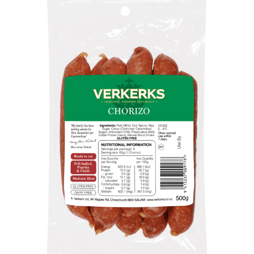Verkerks Chorizo 500 g