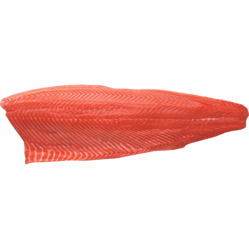 Atlantic King Frozen Salmon Fillets Skin On Bone Out 0.9-1.5kg Fillets