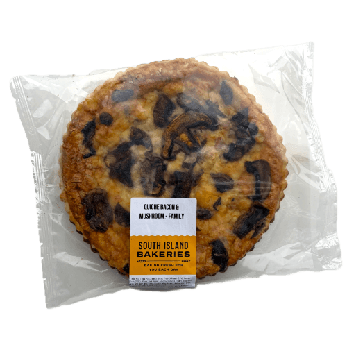 South Island Bakeries Family Bacon & Mushroom Quiche