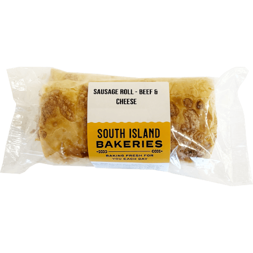 South Island Bakeries Beef & Cheese Sausage Roll